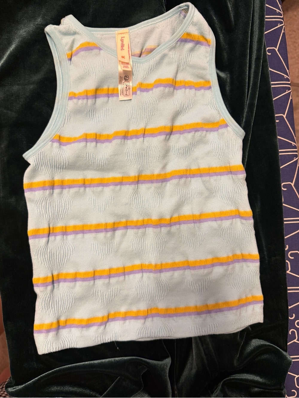 Lyrebird from Anthropologie stretchy stripy tank